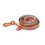 Siccaro Sealines Hundeleine / 100 % recyceltes Nylon Leashes and collars Orange/Silver